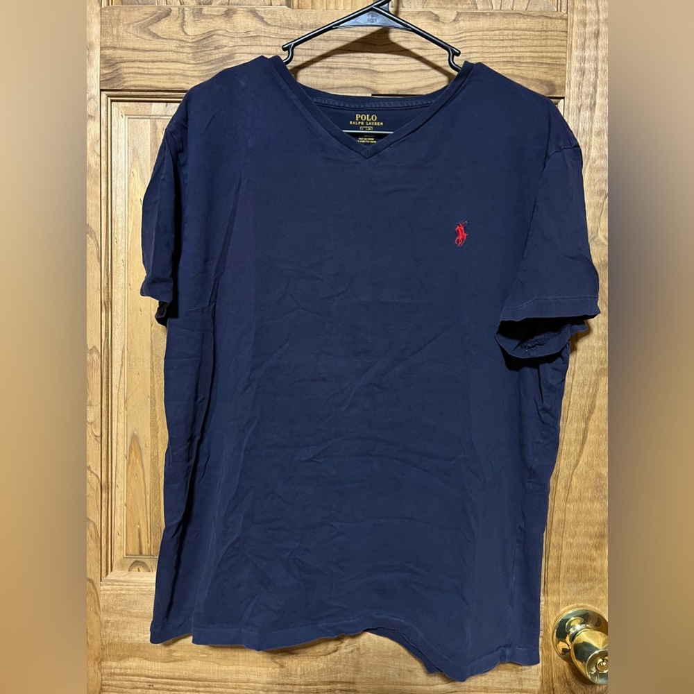 Ralph Lauren Polo Short Sleeve Dark Blue T Shirt Mens Size Large L